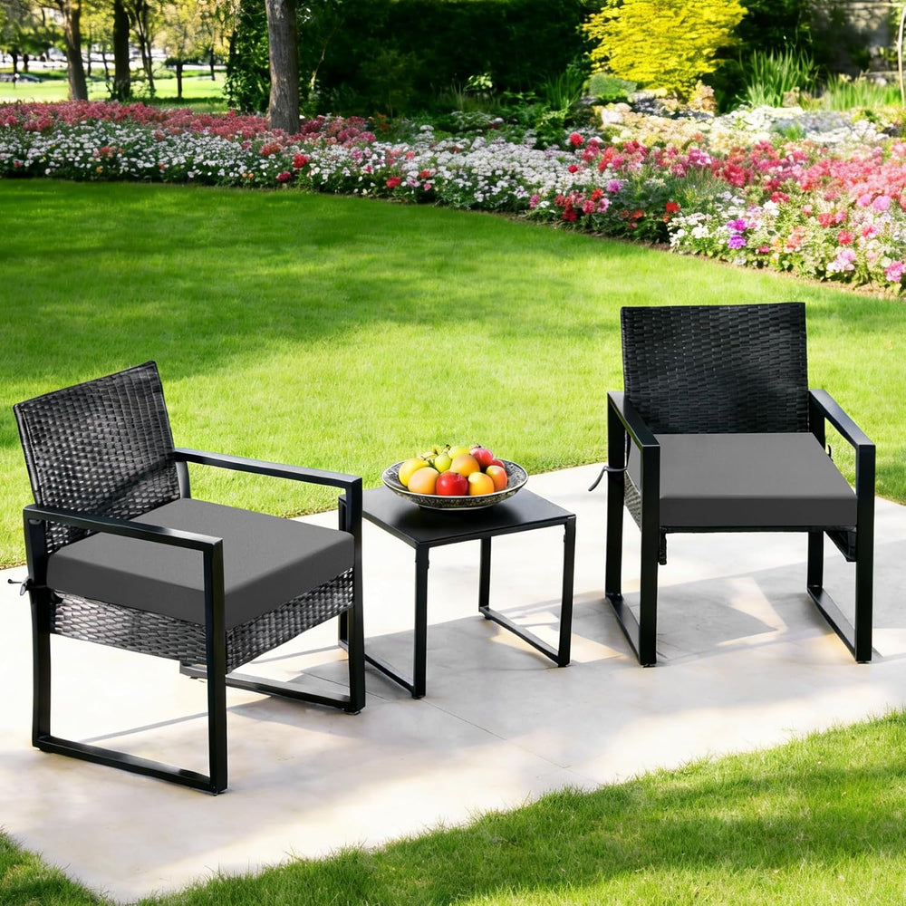 Outdoor Chair Cushions Set of 2, 22x22x3 Inch Waterproof & Fade Resistant...