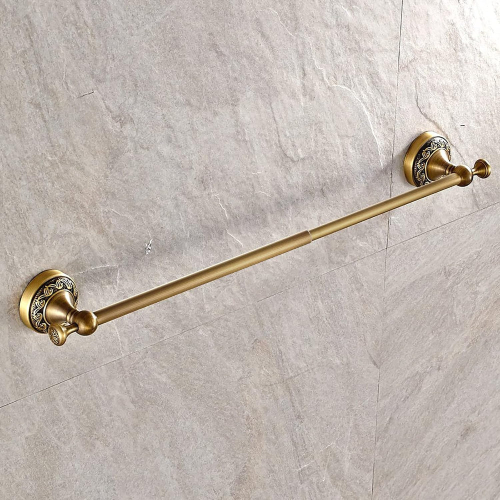 Leyden Antique Towel Bar,Adjustable Towel Holder Rod Brass Bathroom Accessori...