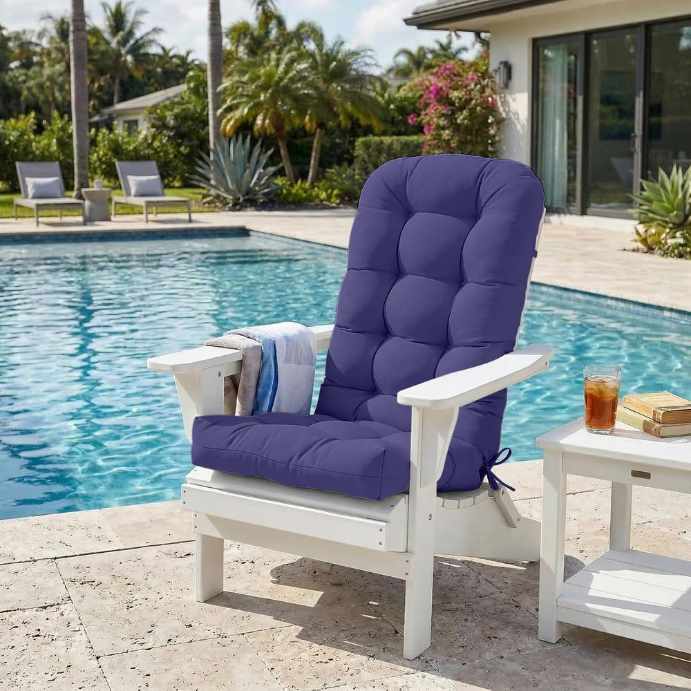 EAGLE PEAK High Back Adirondack Chair Cushions, 5" Thick Non Slip Tufted...