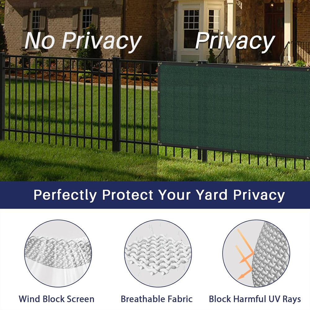 Windscreen4less Privacy Fence Screen 6'x50' Heavy Duty Windscreen Fen...
