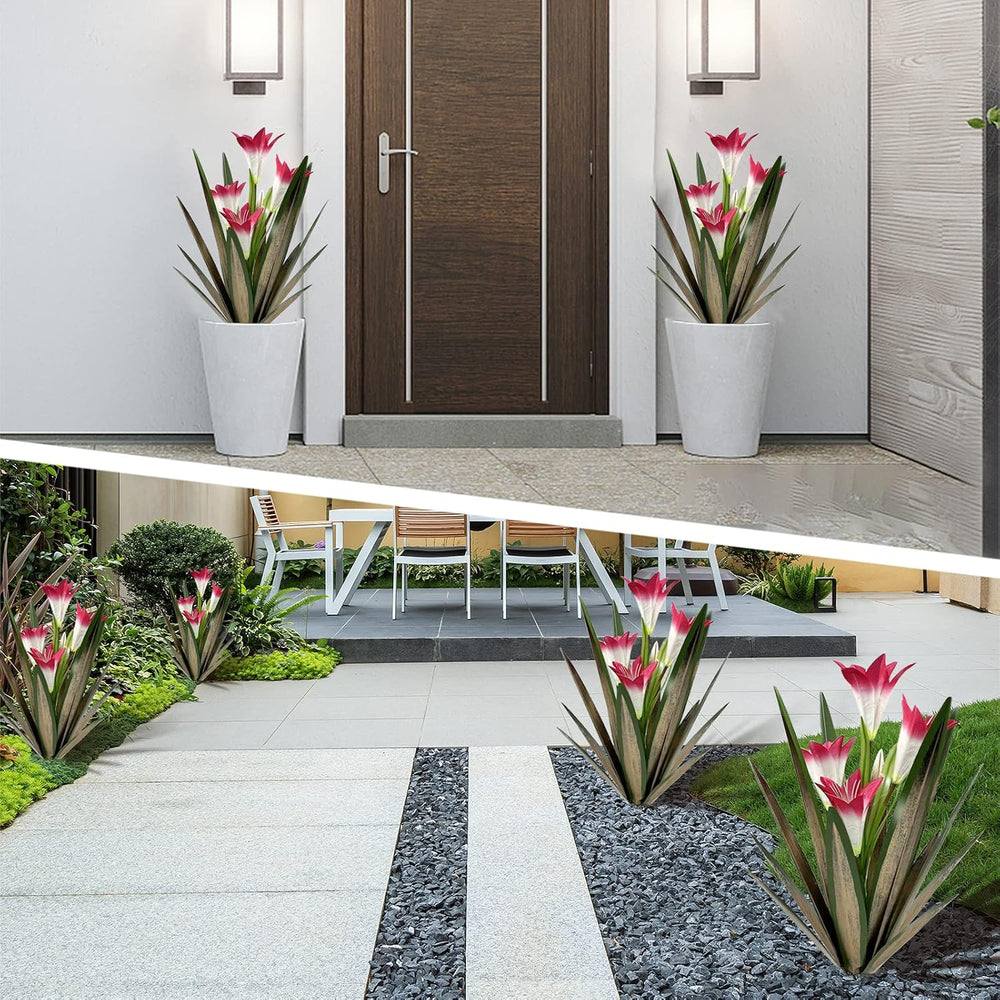 Homight Metal Agave Plant Outdoor Decoration Lily Mexican Yard Art Garden Gif...
