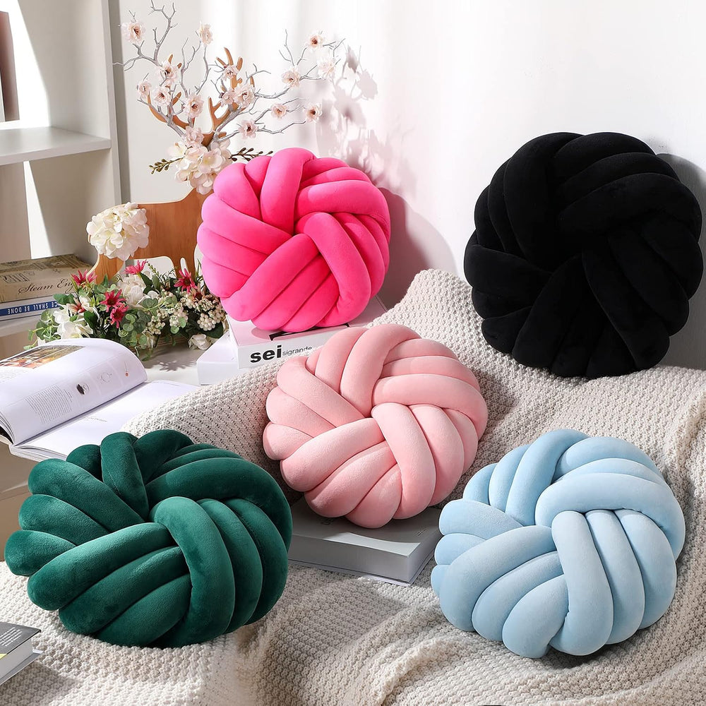 Fumete 2 Pcs 14'' Modern Throw Pillows for Bedroom, Green