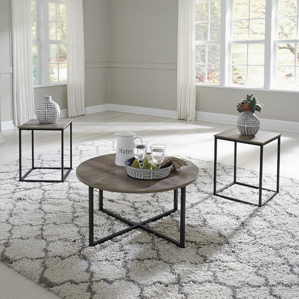 Signature Design by Ashley 3-Piece Living Room Coffee and End Table Set