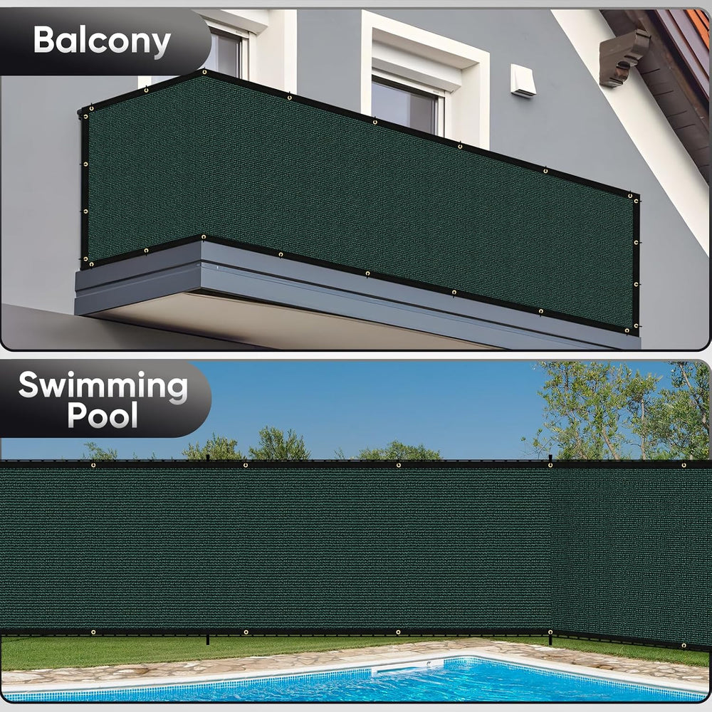 6ft x50ft Privacy Screen Fence 90% Blockage Heavy Duty Protective Covering Me...