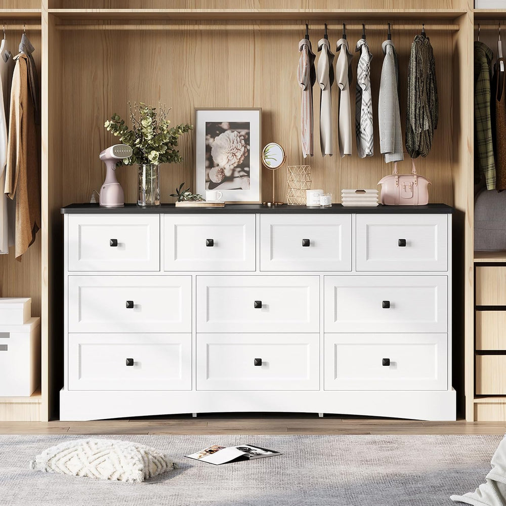 Hasuit Dresser for Bedroom with 10 Drawers, 55.2" Long Dressers with Cha...