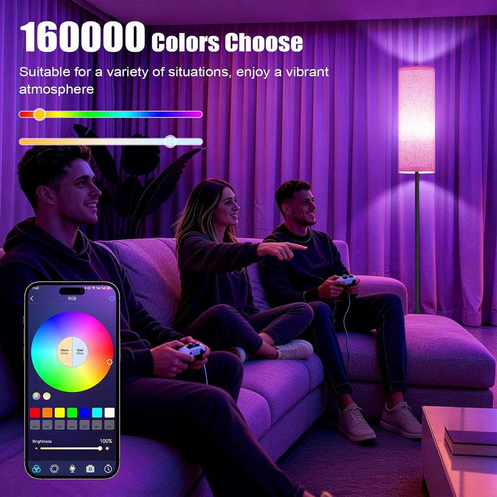 Floor Lamps for Living Room - Standing Lights with Remote and App
