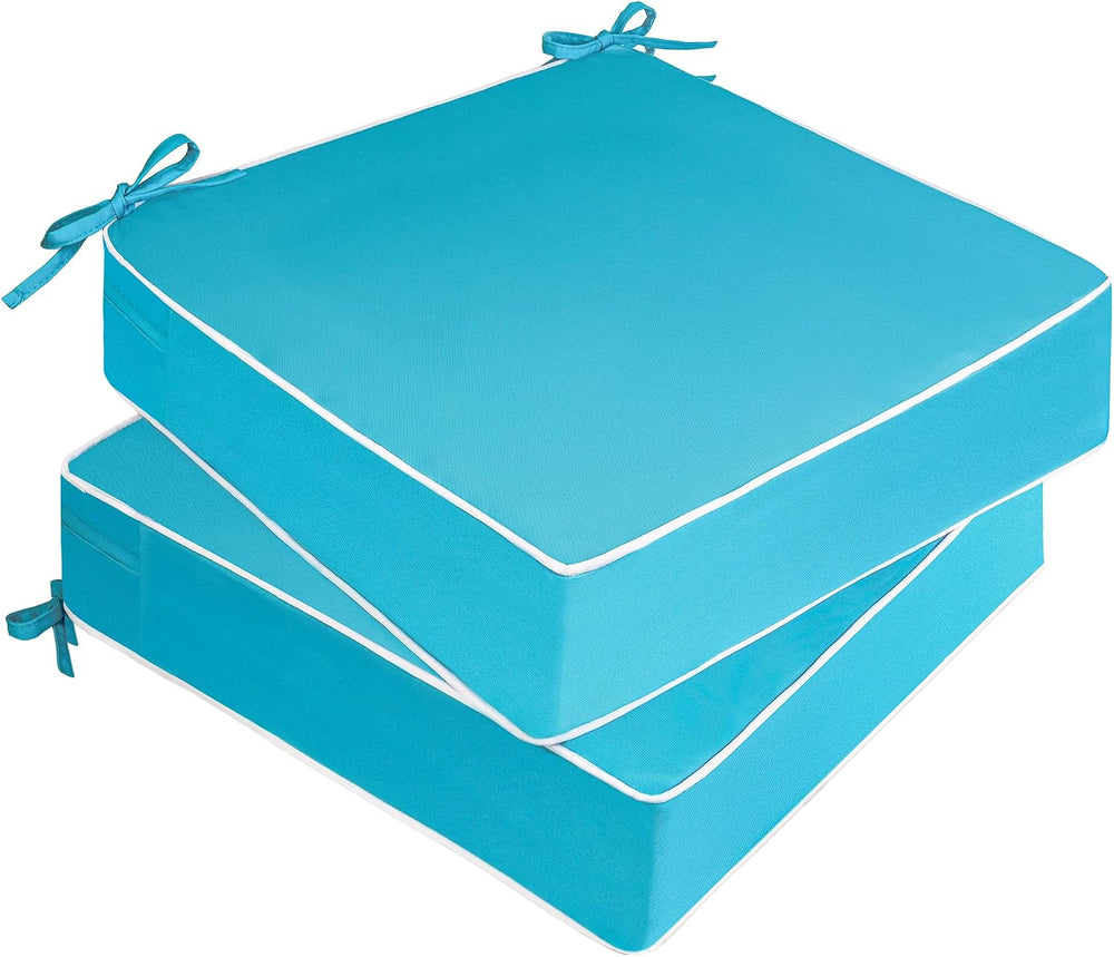 2 Pack Outdoor Chair Cushion 20" X 20" X 4", Waterproof Outdoo...