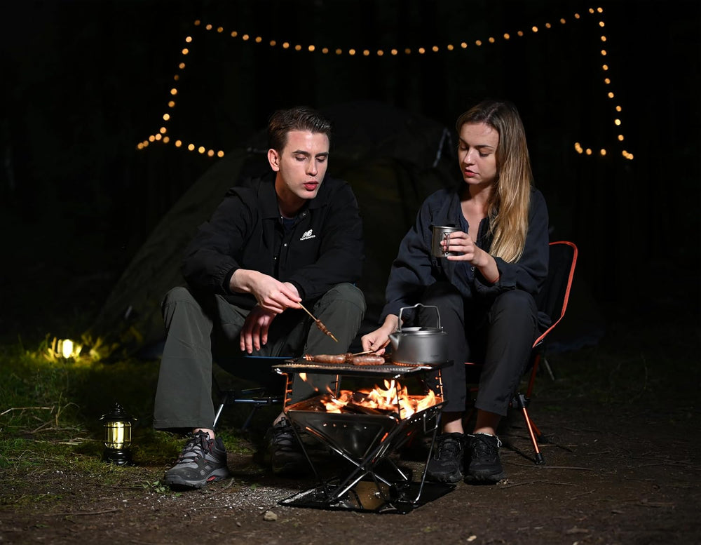 MARCHWAY Lightweight Folding Camping Chair, Compact Stable, Holds 330 lbs