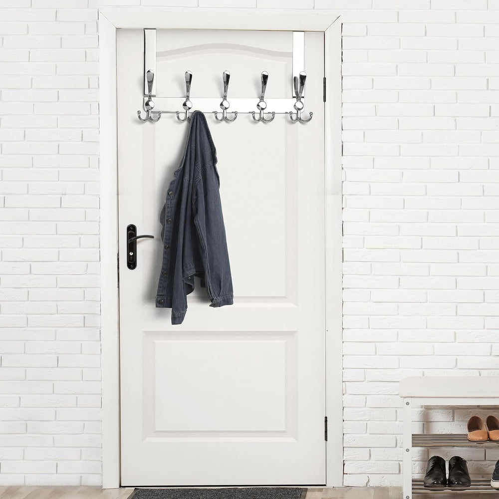 Dseap Over The Door Hook Hanger - Fits 1 3/8" to 1 3/4" Standard Do...