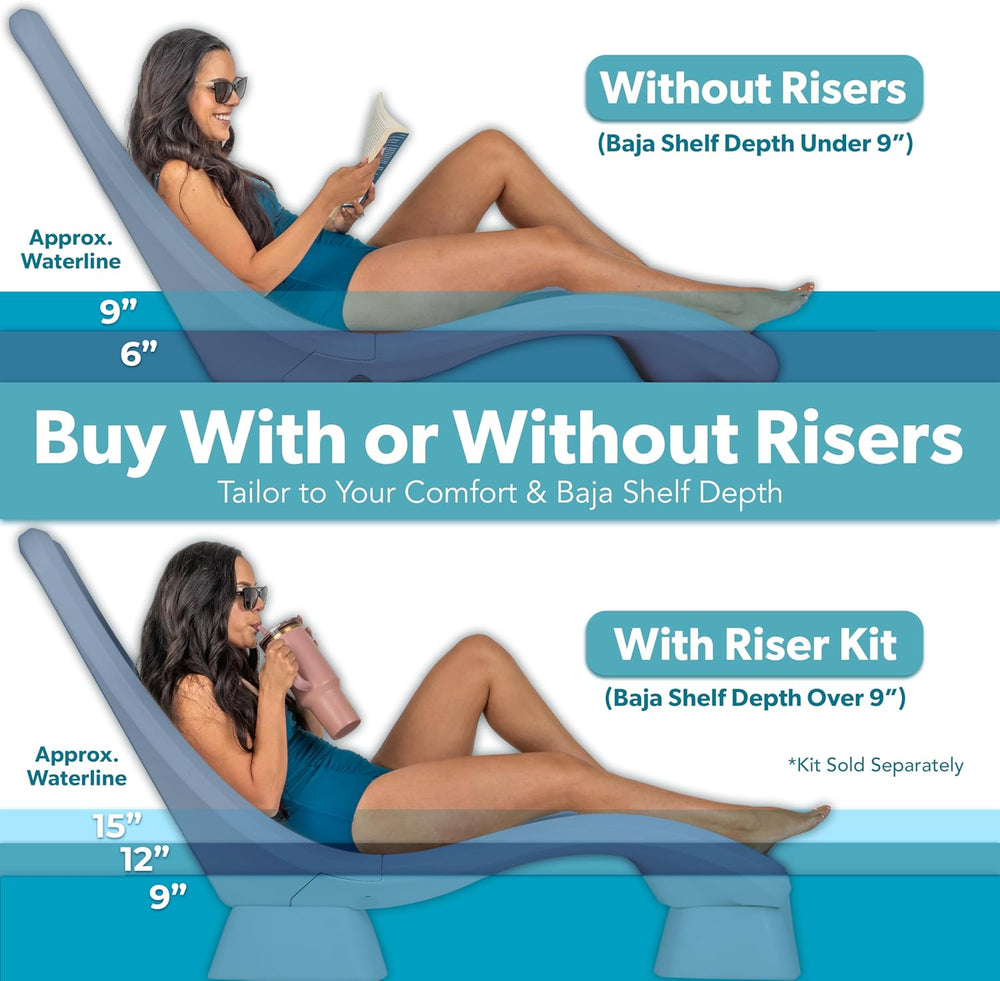 Coast Modern in Pool Lounge Chair - Waterproof & Weighted Chaise Lounger ...