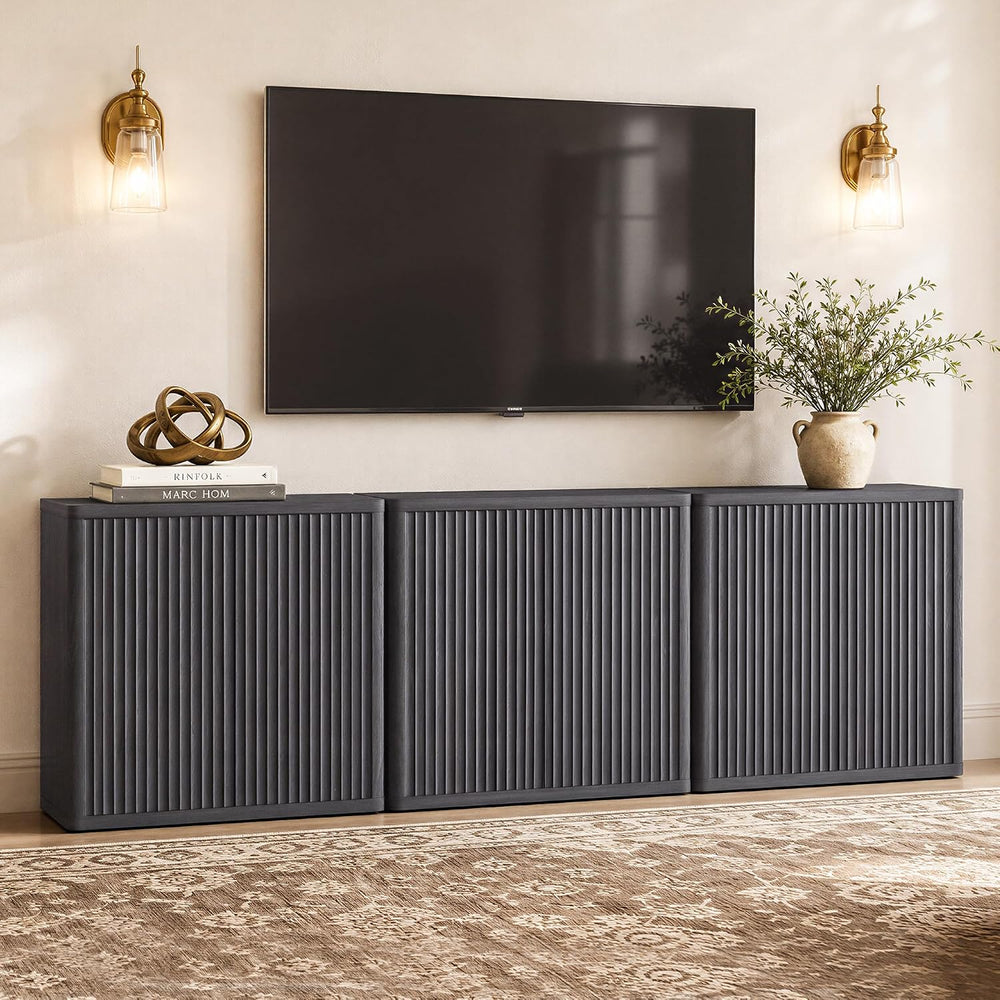 SICOTAS Buffet Cabinet with Storage 34.6" Sideboard Accent Modern Creden...