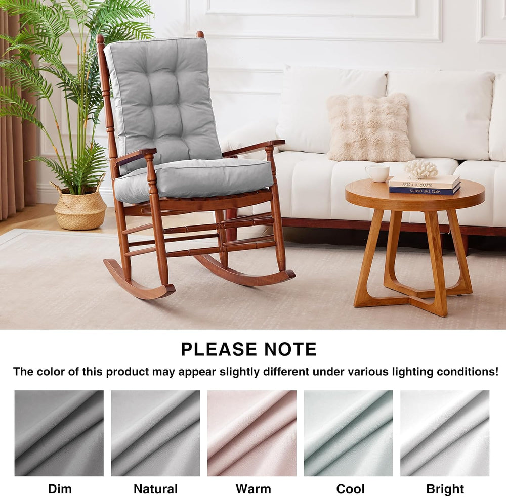 IPYNBAP Rocking Chair Cushion, Waterproof and Fade-Resistant Patio Chair Cush...