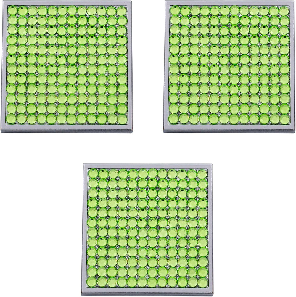 Stephanie Imports Set of 3 Double Sided Magnifying Square Compact Mirrors wit...