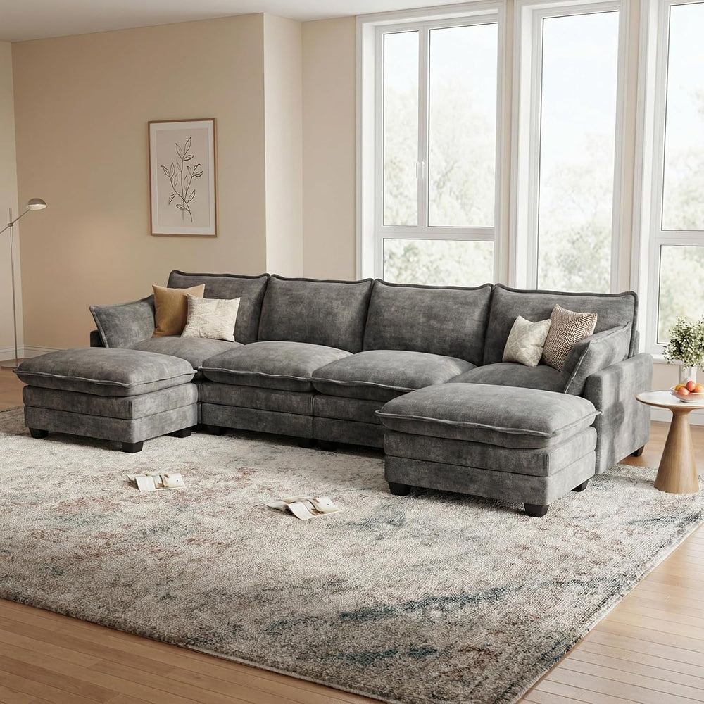 Modular Sectional Couch for Living Room, U Shaped Comfy Sofa