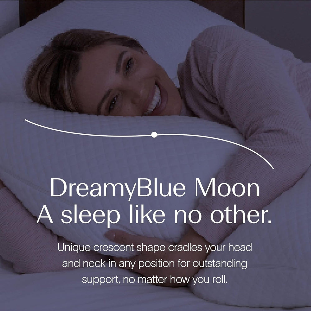 DreamyBlue Moon Pillow King, Adjustable Shredded Memory Foam