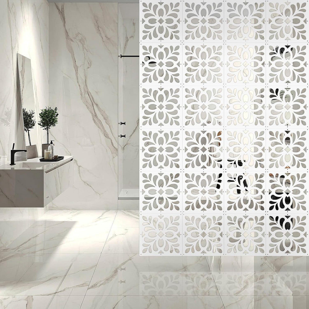 24PCS Hanging Room Divider Wall Screen Panel Room Divider Panels- Leaves