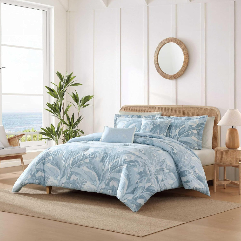 Tommy Bahama - Queen Comforter Set with Shams & Bonus Throw Pillows