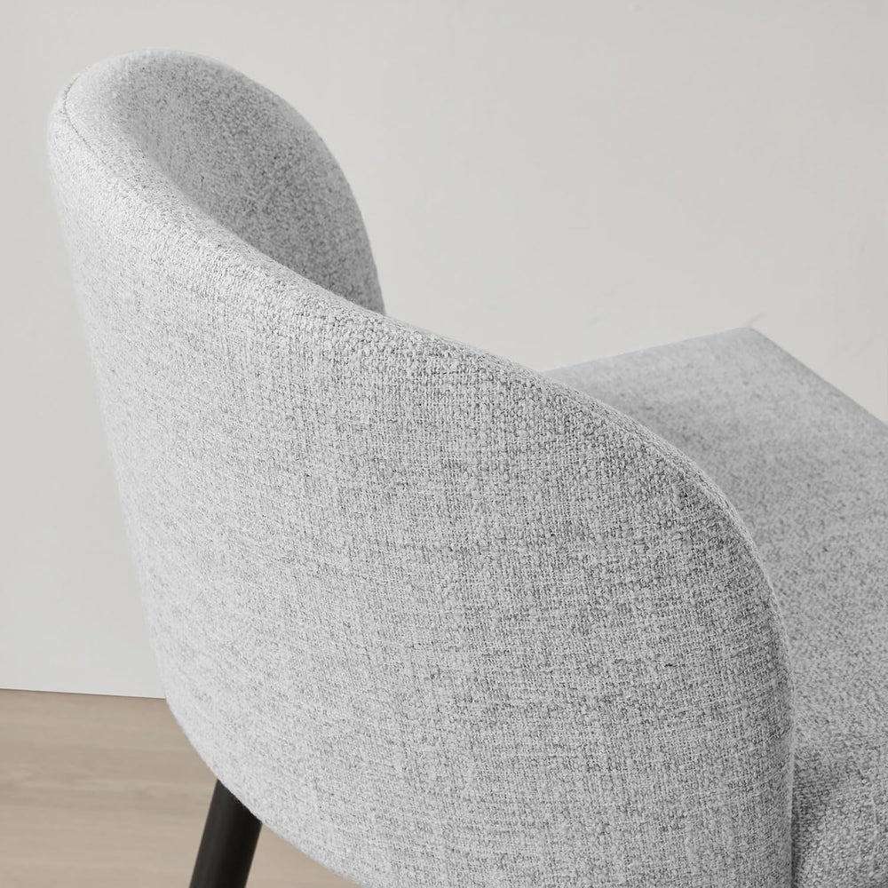 Watson & Whitely Counter Height Bar Stools Set of 3, Fabric in White