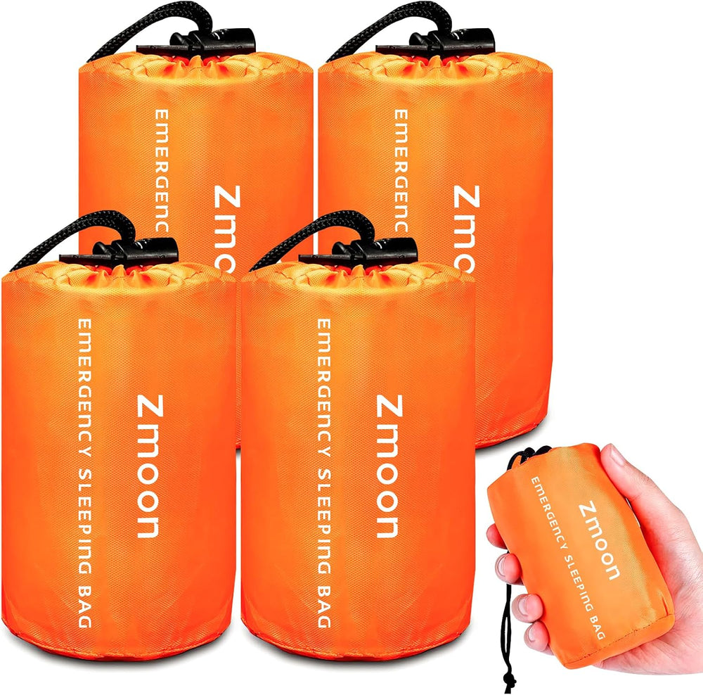 Zmoon Emergency Sleeping Bag Survival Bag, Portable Waterproof Thermal Bivy S...