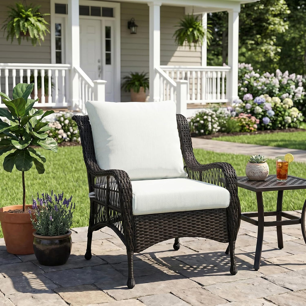 Aoodor 24" x 24" Patio Deep Seat Cushion Set, Grey