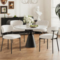 MALOL Dining Chairs Set of 4, Modern Fabric Dining Room Chairs, Beige