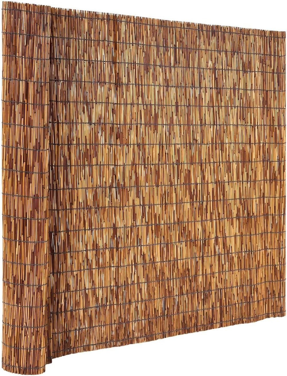 VEVOR Natural Reed Fencing, 4 ft x 13.12 ft, 2 Pack Decorative Natural Reed F...