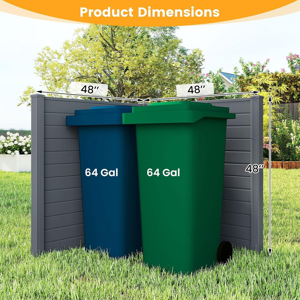 GIANTEX No-Dig Air Conditioner Fence, 4 Panels, 48''W x 48''H...