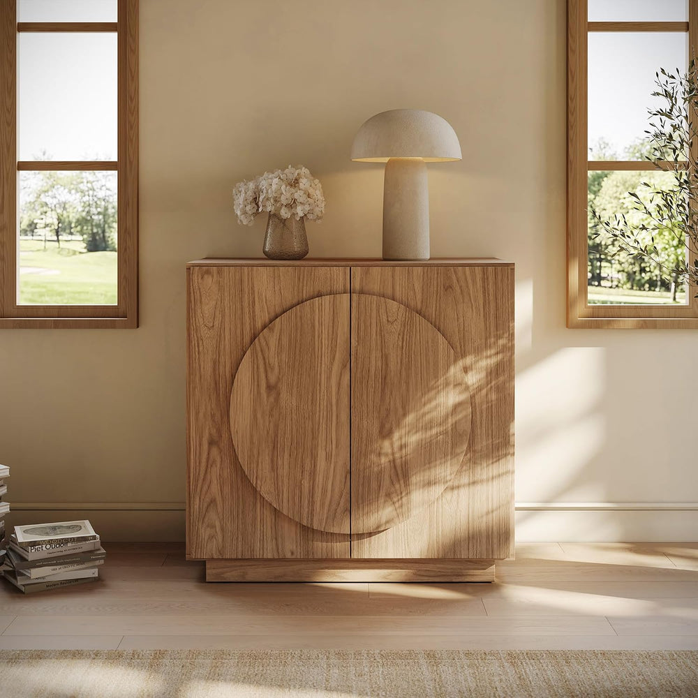 BELLEZE Luna Modular Sideboard Buffet Cabinet - Camel