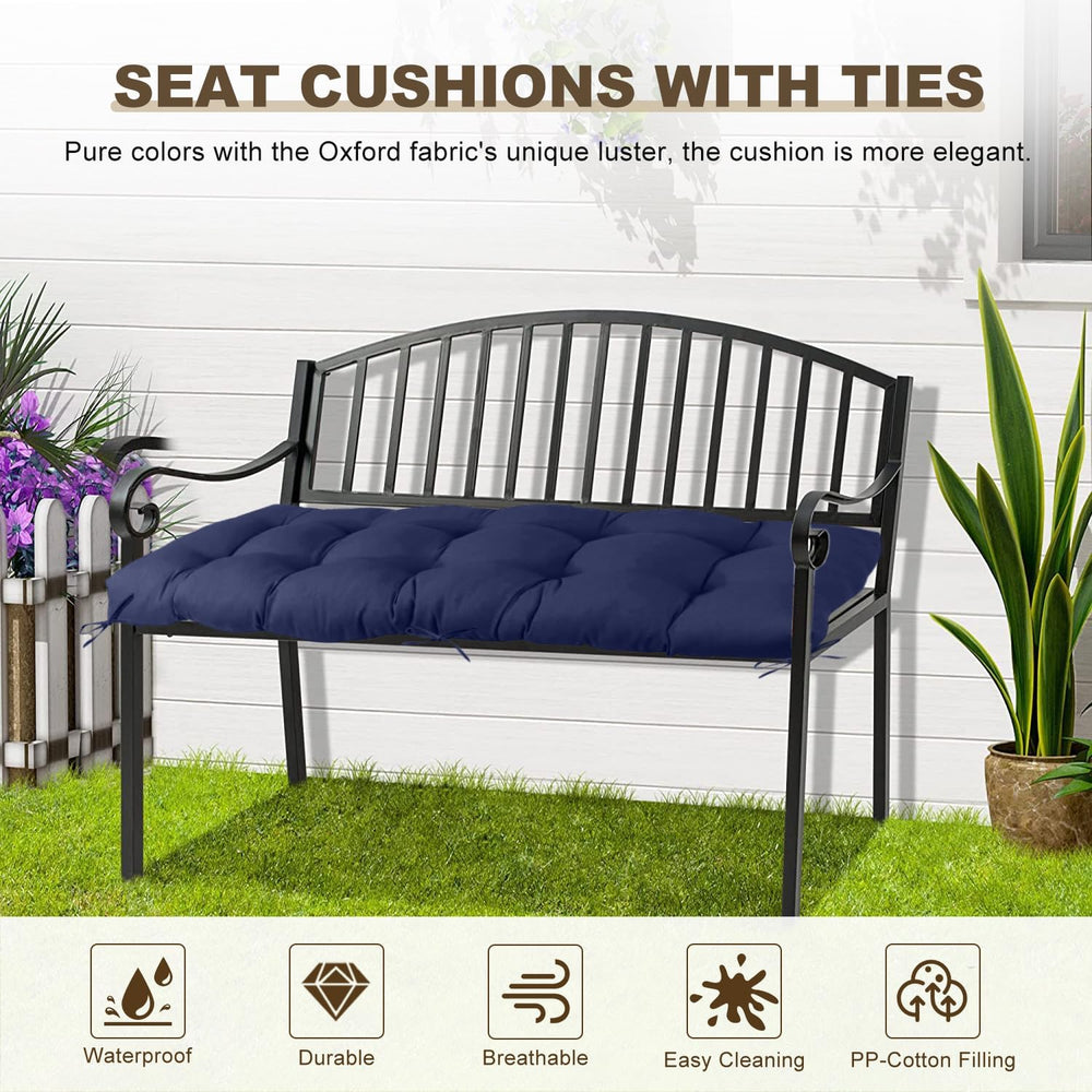Outdoor Bench Cushion 40inches Waterproof & Fade Resistant Patio Furnitur...