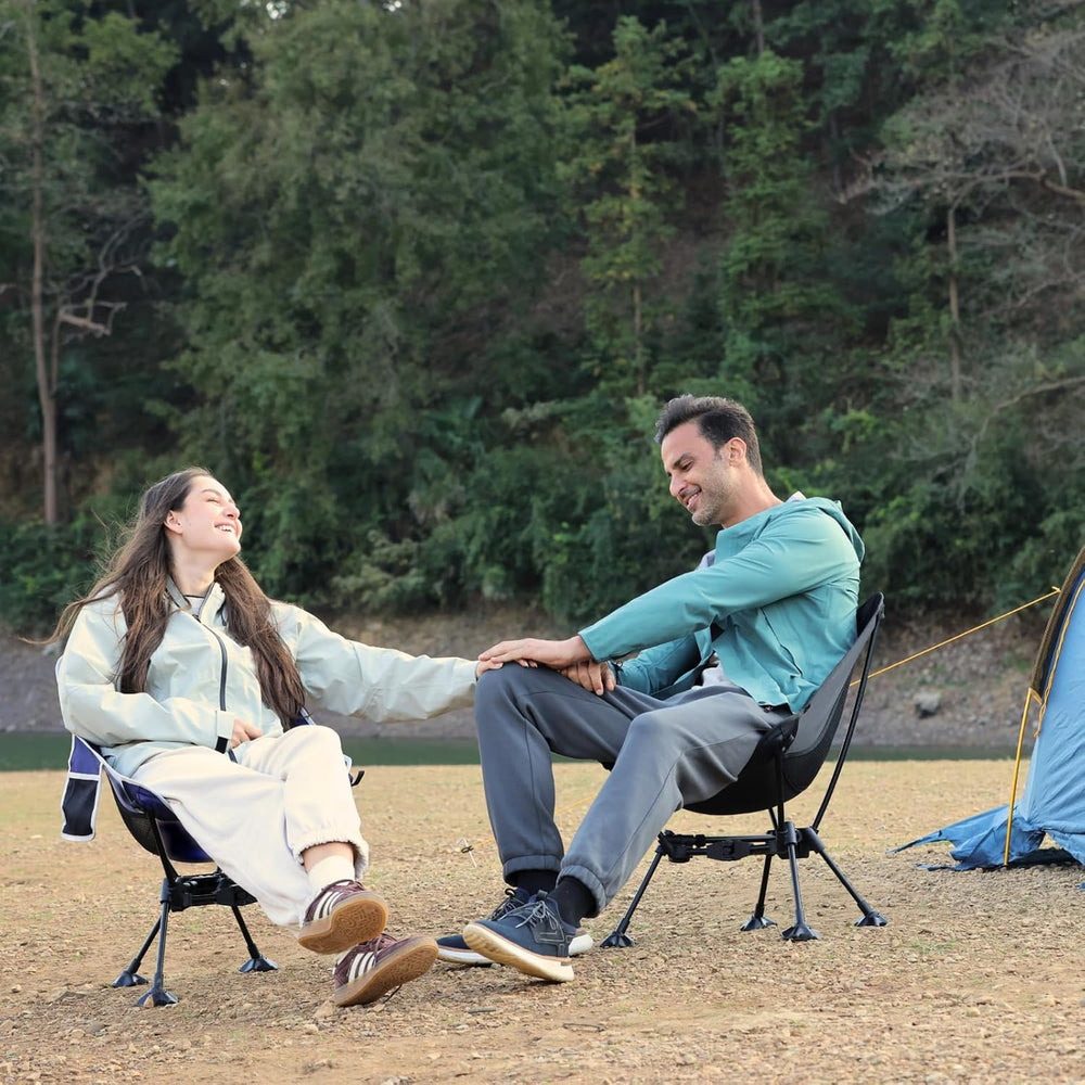 Wildhiker SteadyMode Compact Folding Camping Chair, Go-Anywhere – Black