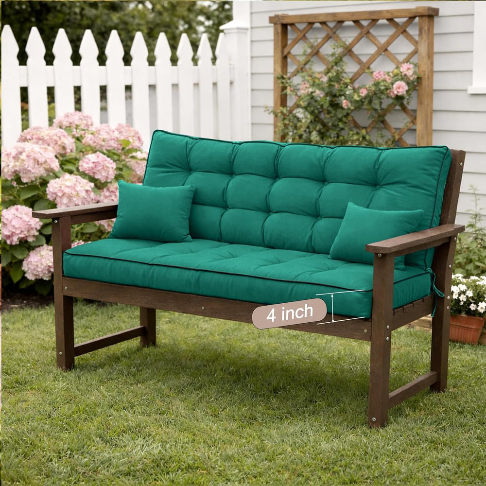 Porch Swing Cushions, Waterproof & Fade Resistant Outdoor Swing Cushion 7...