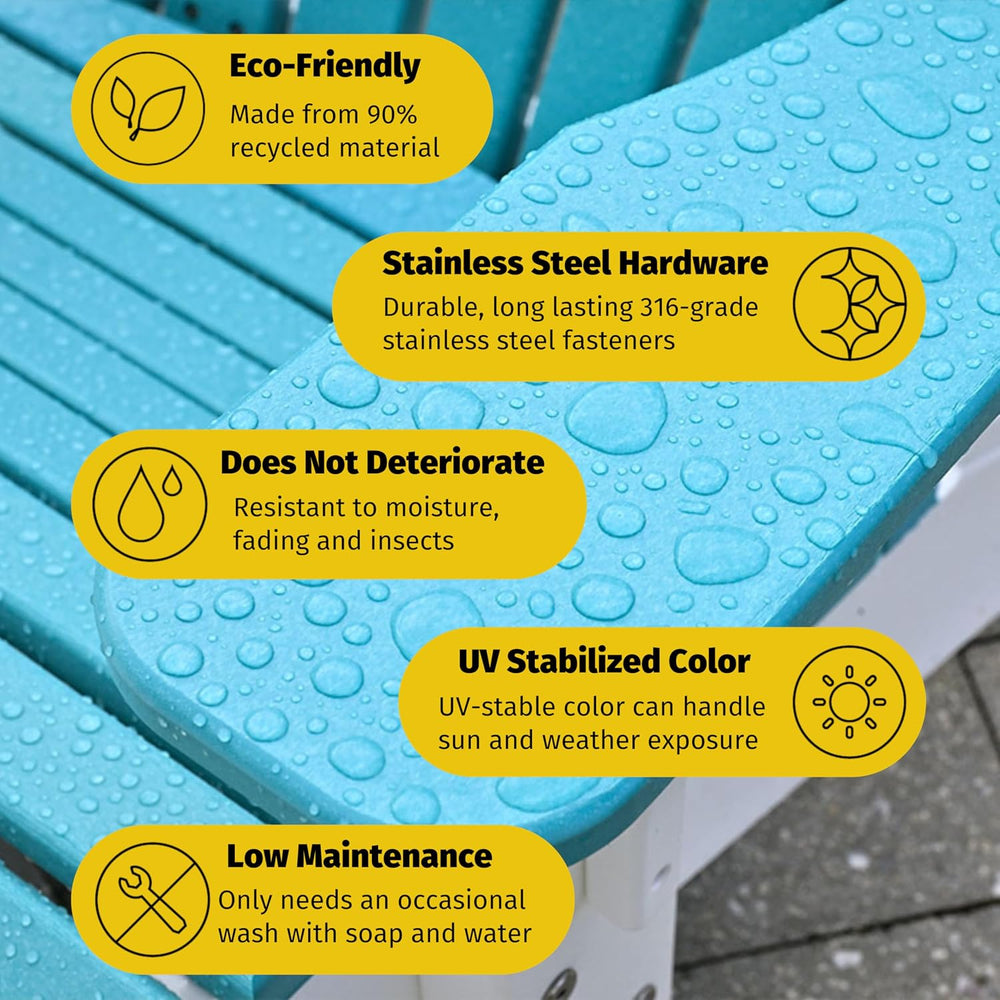 LuxCraft Plain Glider - 5' - Available in 14 Colors (Cedar on Black)