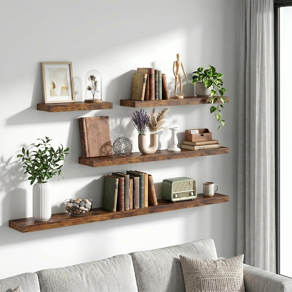 Vivelove 16 Inch Floating Shelves Wall Mounted for Display, 6.5 Deep Duty She...