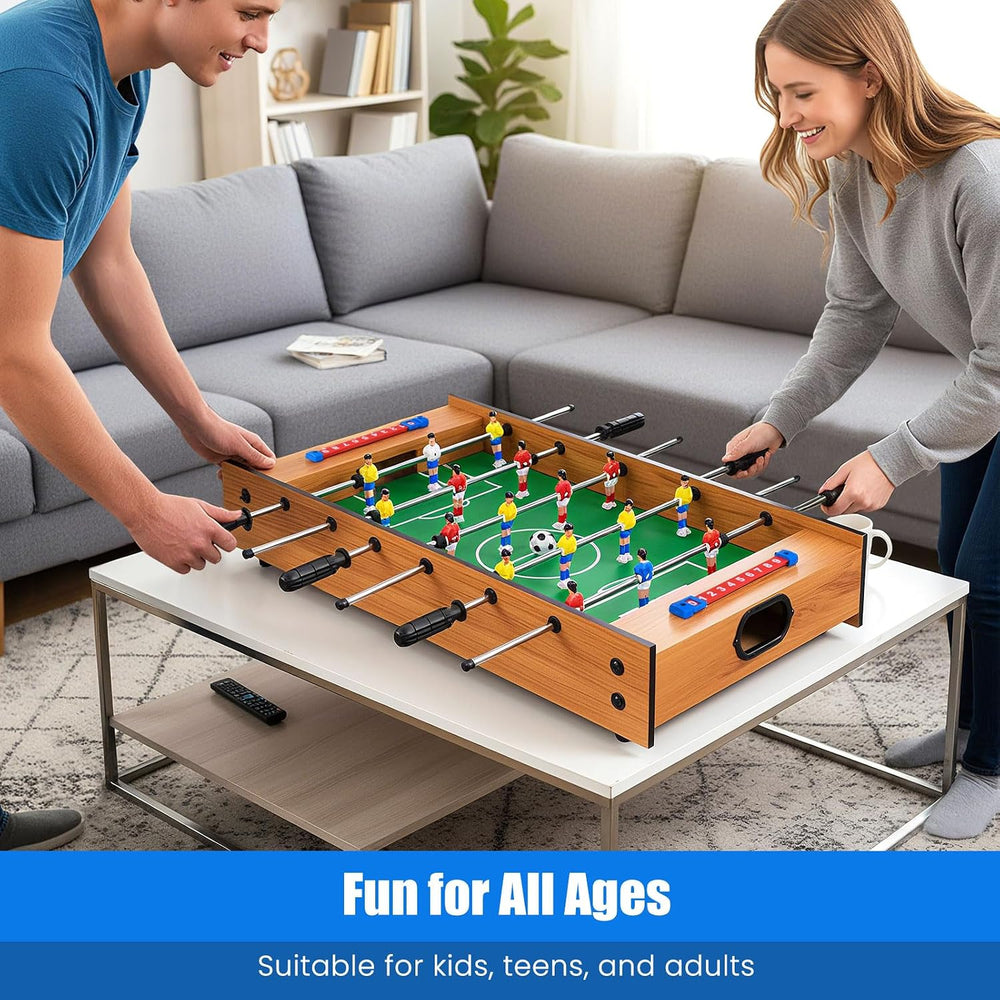 Giantex Multi Game Table, 2 in 1 Combo Mini Game Tables Top w/Soccer, Slide H...