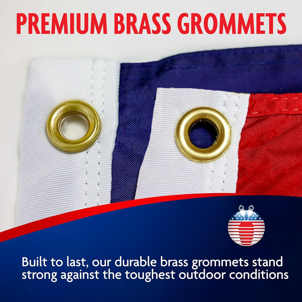 American Flag for Outside 3x5 - Made in USA, Durable Nylon with Brass Grommet...