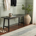 SAFAVIEH Home Collection - Florent Rectangular Bench, Black Finish Seating (BCH1400A)