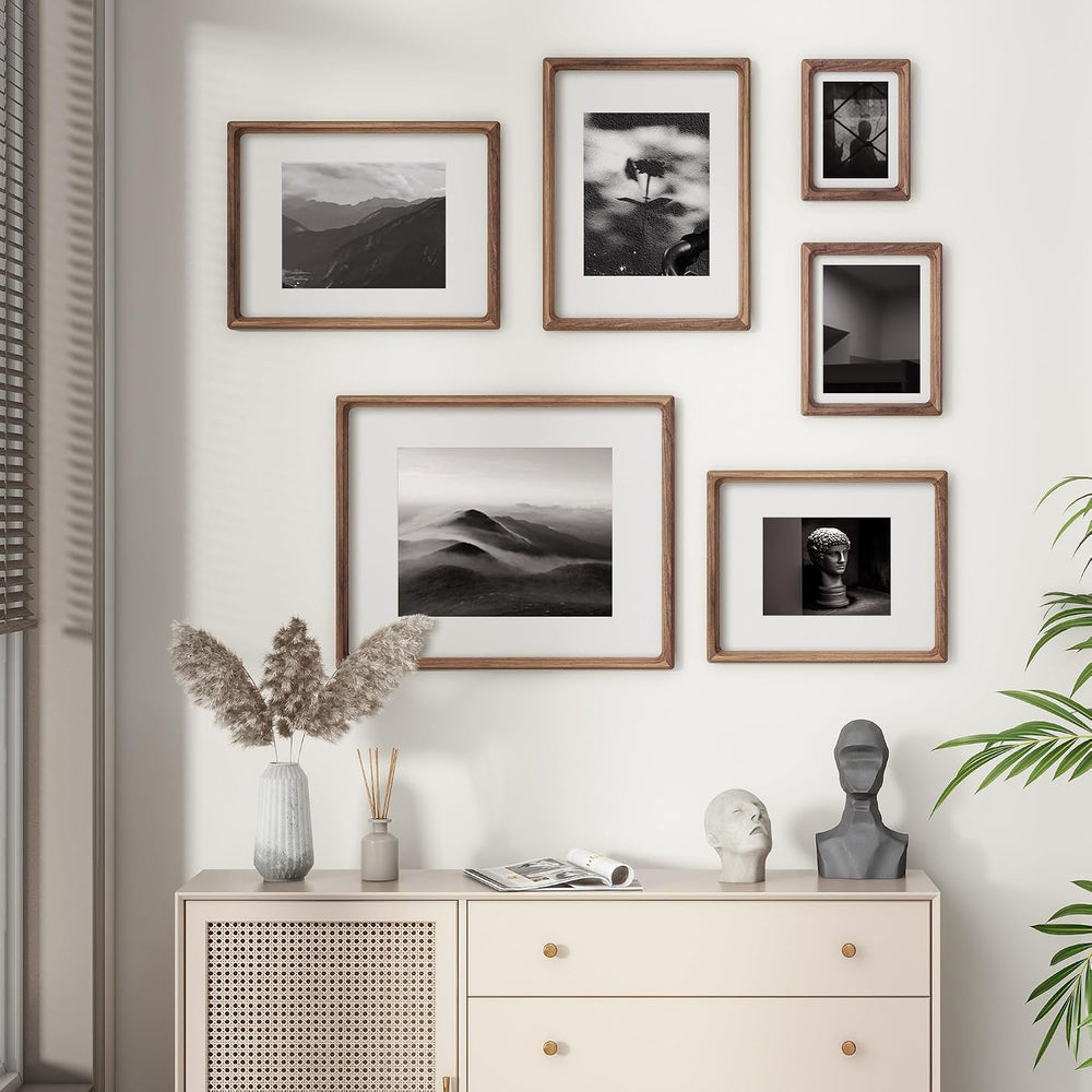 Picture Frame, USA-Sourced Hardwood Photo Frame, Walnut, 11x14