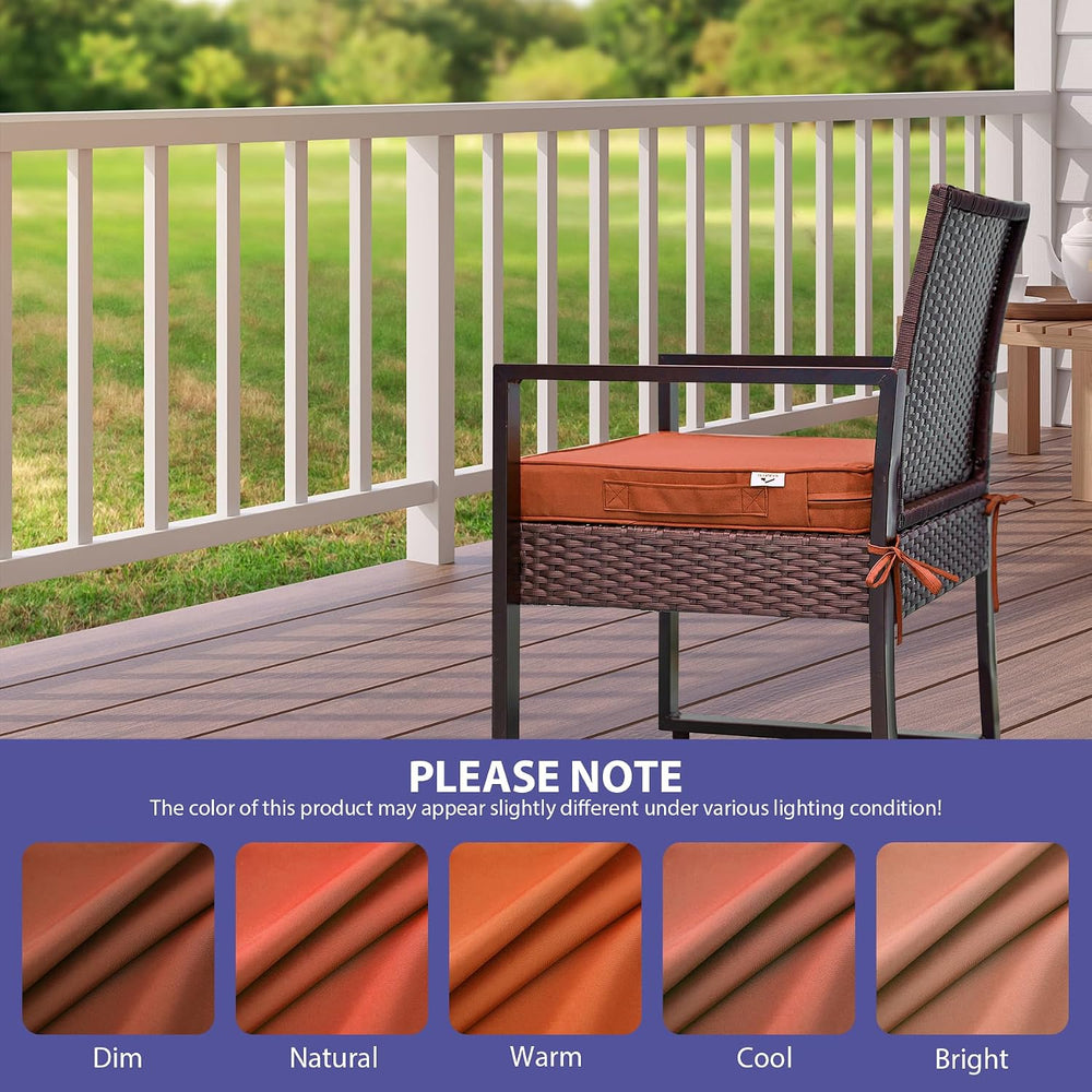 IPYNBAP Outdoor Chair Cushions Set of 4 -Waterproof Outdoor Seat Cushions for...