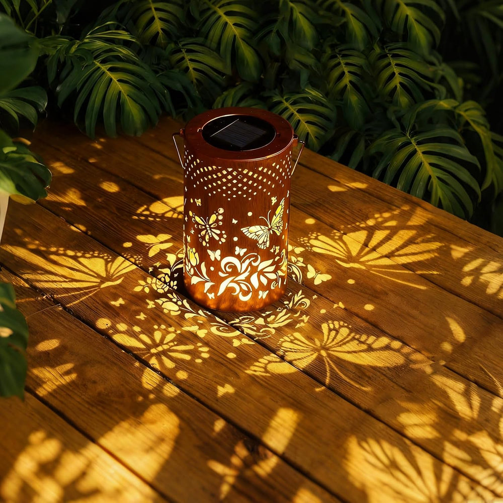 BSGlobal Butterfly Solar Lanterns Outdoor Waterproof Hanging Lights