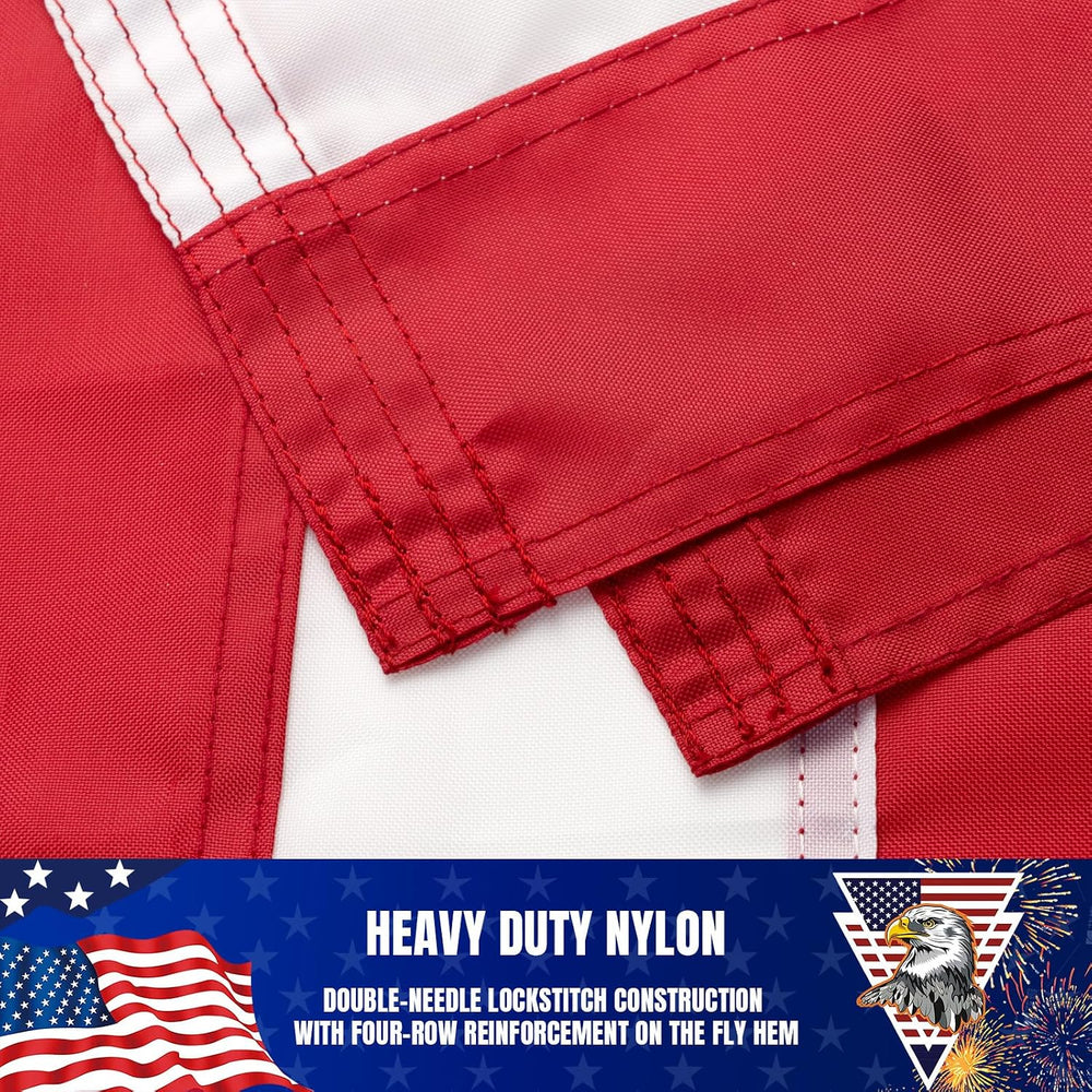 American Flag 5x8ft for Outside, Heavy Duty Nylon High Wind US Flag