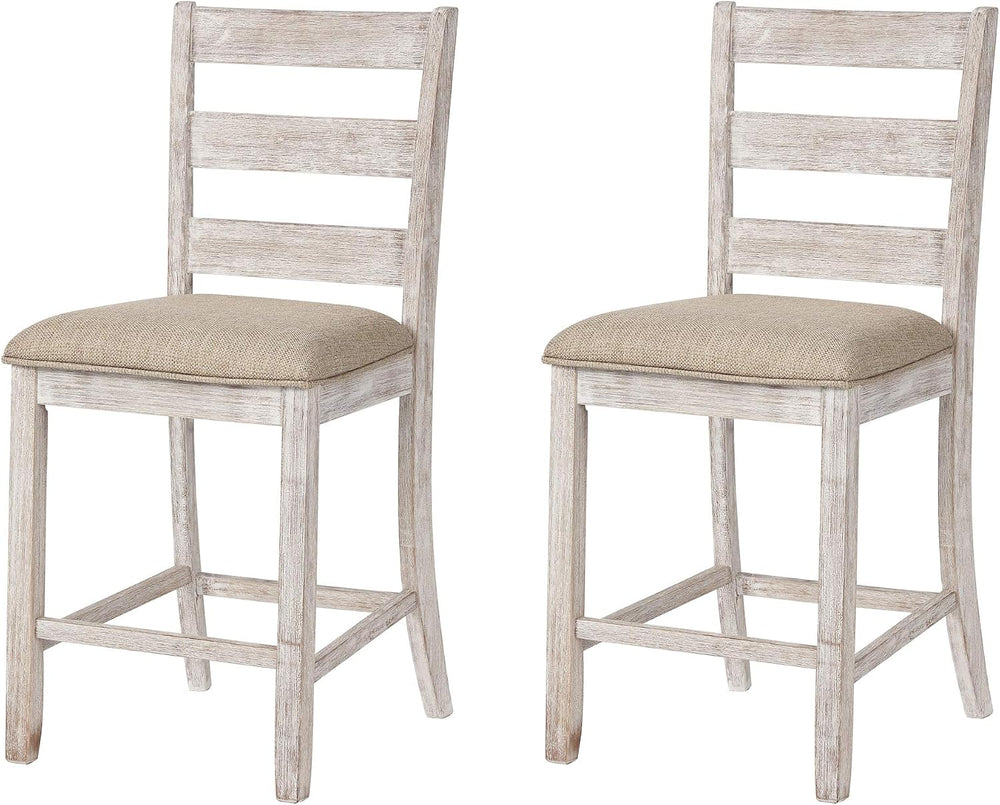 Signature Design by Ashley Skempton 3 Piece Counter Height Dining Set with 2 ...