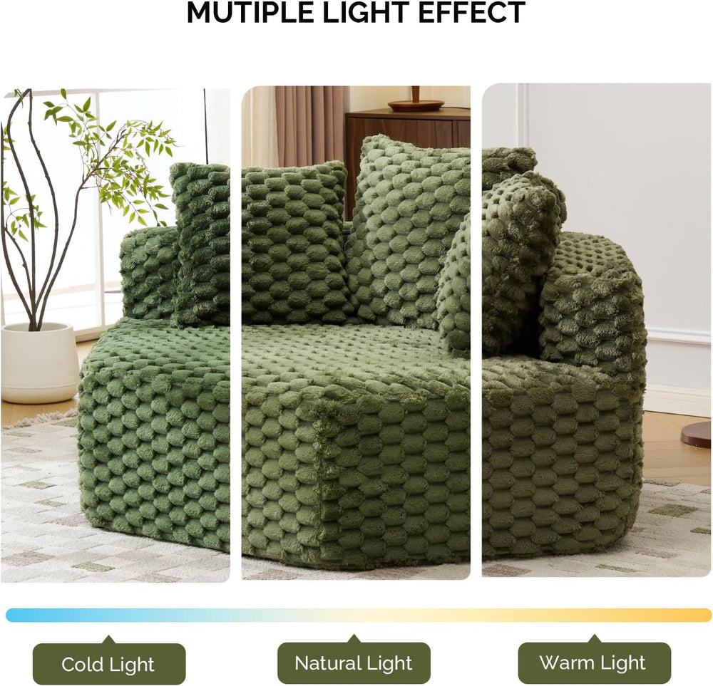 VINGLI Hexagon Boneless Chair, Modern Modular Chaise Lounge Sofa Bed, Corner ...