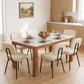 DUMOS Dining Chairs Set of 6, PU Leather Dining Room Chairs with Backrest