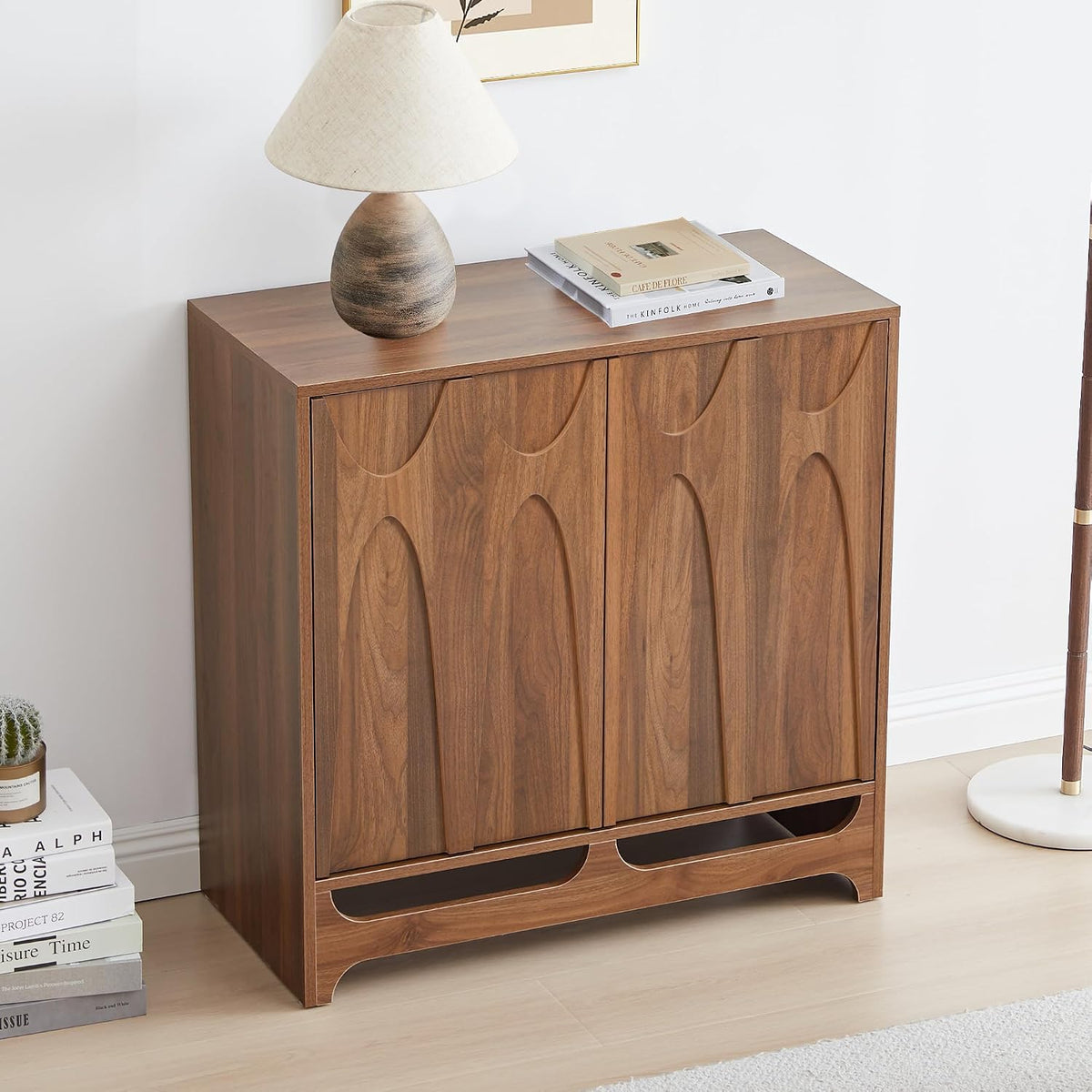 Bifins 31.5” W Walnut Sideboard Buffet Cabinet with Storage