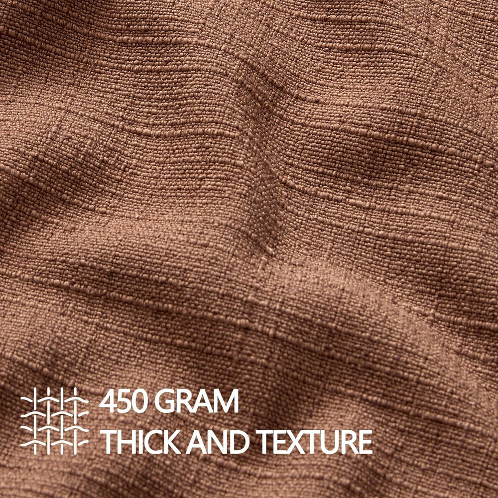 MIULEE Thick Textured Rust Decorative Fall Throw Pillow Covers 22x22 Inch