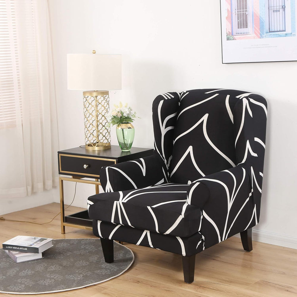 GULI Wingback Chair Cover 2-Piece, Wing Chair Covers Armchair Chair Slipcover...