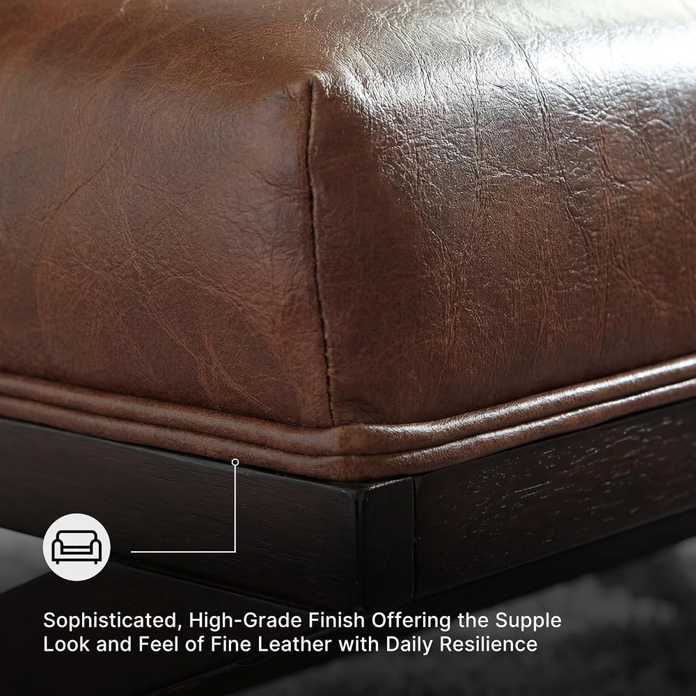 Signature Design by Ashley Scissor Base Slipper Accent Chair, Brown