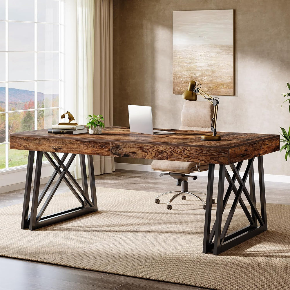 Tribesigns 63-Inch Executive Desk, Large Office Computer Desk