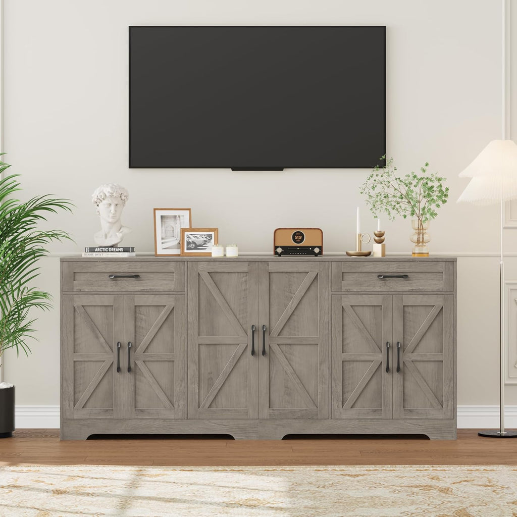 BOTLOG 71” Large Sideboard Buffet Cabinet with Storage
