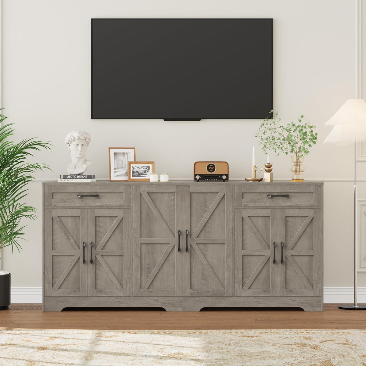 BOTLOG 71” Large Sideboard Buffet Cabinet with Storage